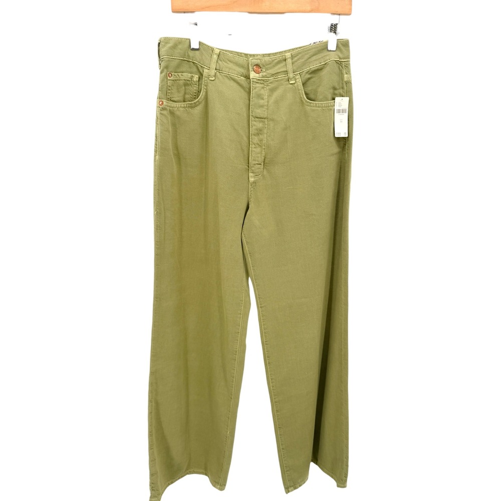 Olive Wide-Leg Women’s Pants